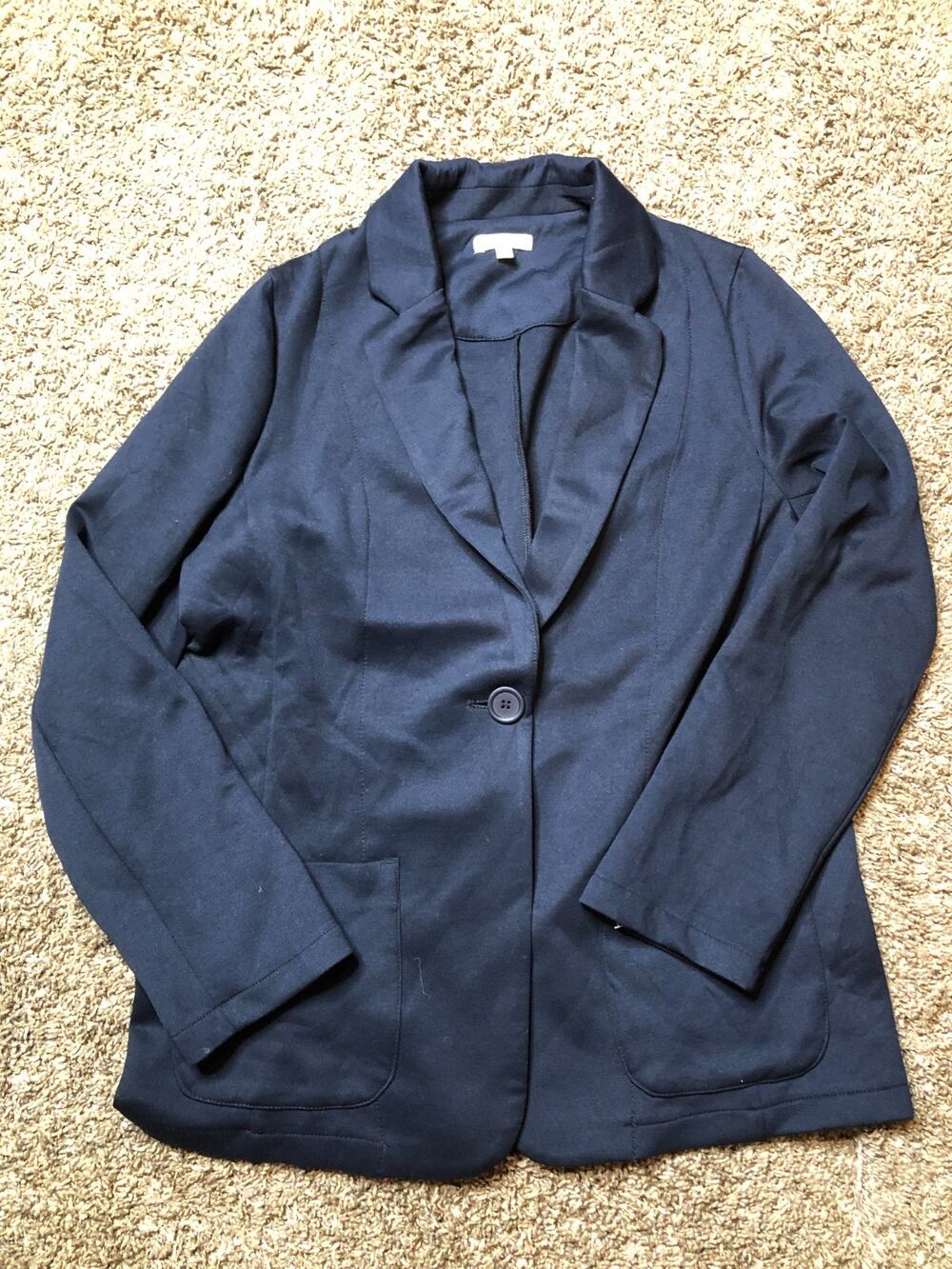 MAX STUDIO LONDON Women’s Blazer navy Size L - NWOT